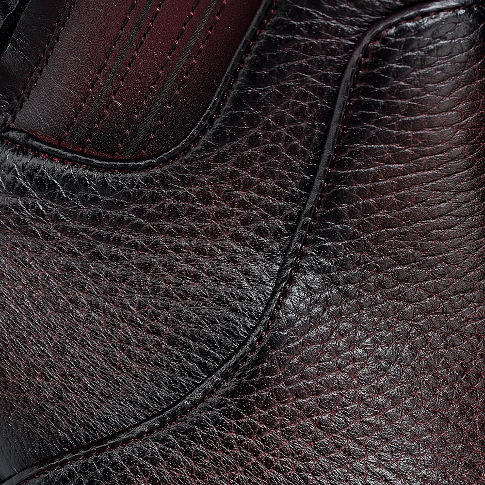 30JVNTS - Cuadra wine dress casual deer leather ankle boots for men