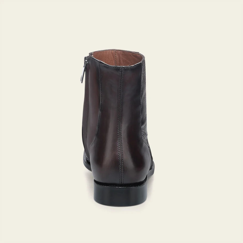 31JLPBI - Franco Cuadra brown dress casual alligator leather ankle boots for men