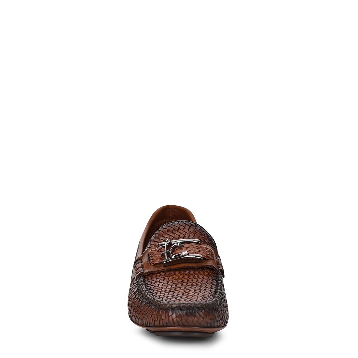 37VTETV - Cuadra almond casual fashion woven leather driver for men-Franco Cuadra-Kuet-Cuadra-Boots