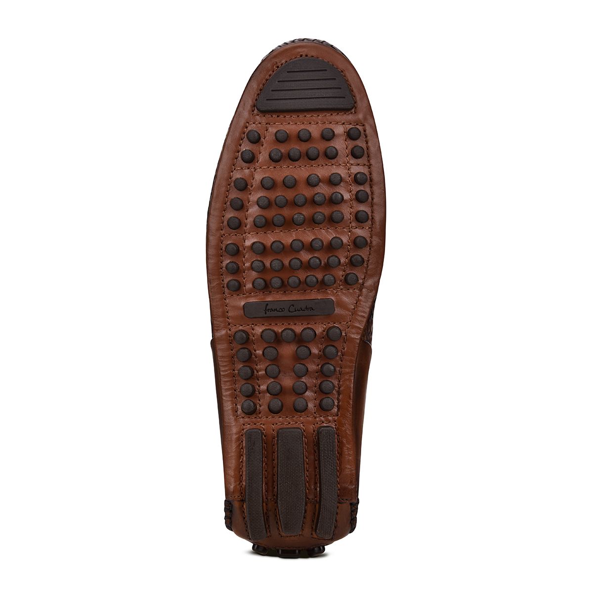 37VTETV - Cuadra almond casual fashion woven leather driver for men-Franco Cuadra-Kuet-Cuadra-Boots
