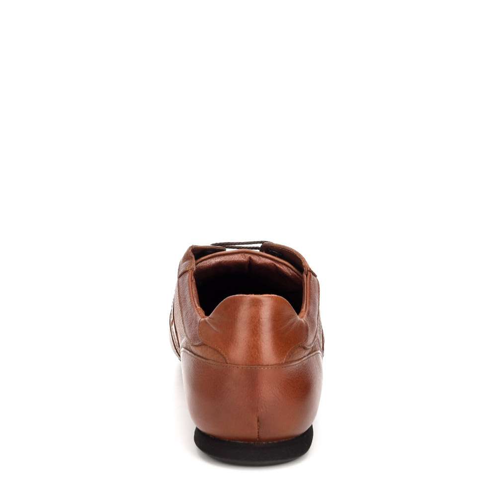 38KAVBM - Cuadra tobacco casual fashion ostrich leather sneakers for men-FRANCO CUADRA-Kuet-Cuadra-Boots