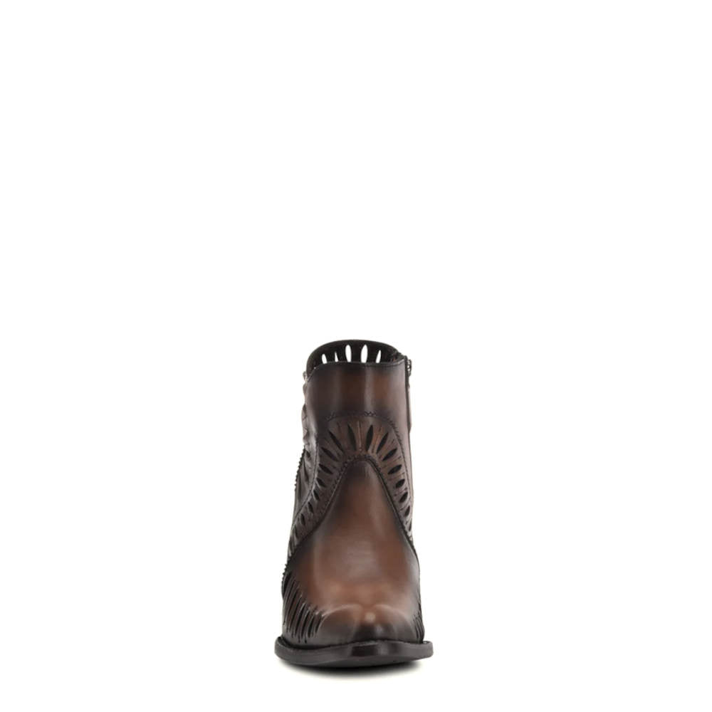 3F0LRS - Cuadra brown cowhide ankle boots for women