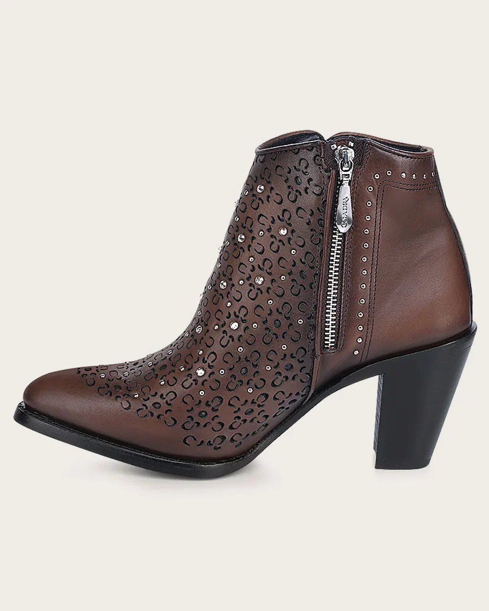 3F0ORS - Cuadra honey cowhide ankle boots for women