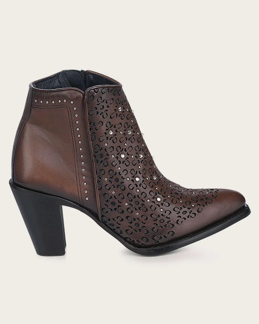 3F0ORS - Cuadra honey cowhide ankle boots for women