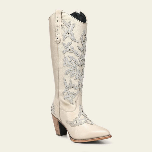 3F0ZRS - Cuadra beige cowhide ankle boots for women