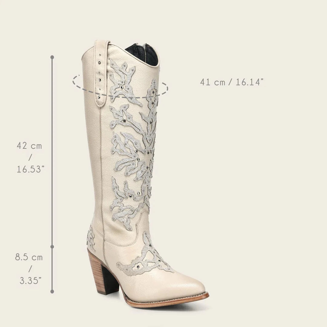 3F0ZRS - Cuadra beige cowhide ankle boots for women