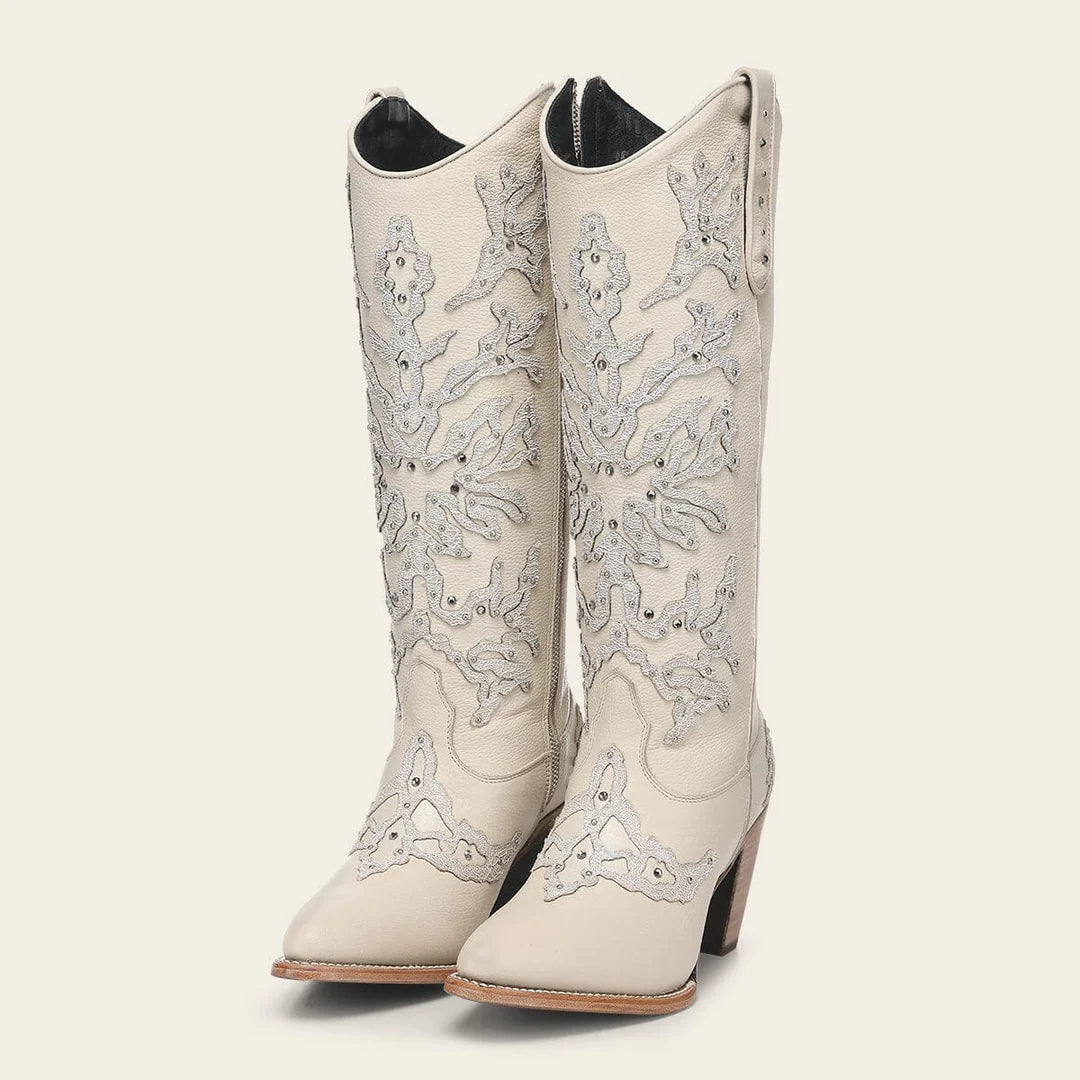 3F0ZRS - Cuadra beige cowhide ankle boots for women