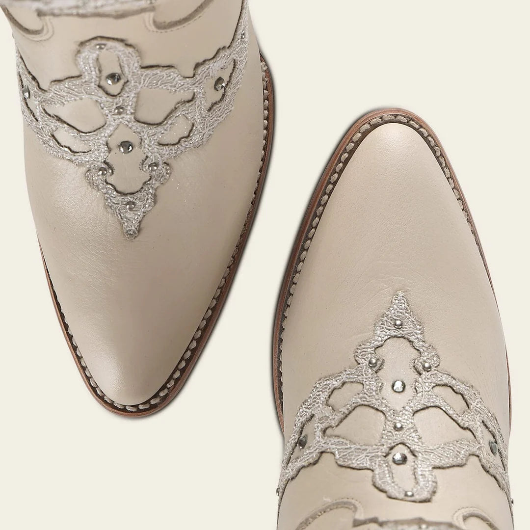 3F0ZRS - Cuadra beige cowhide ankle boots for women