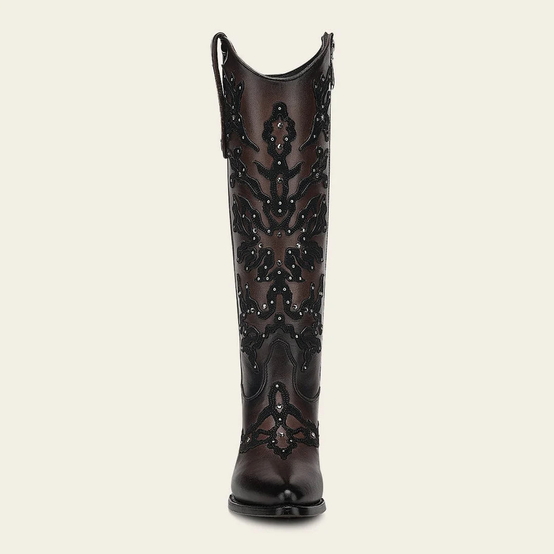 3F0ZRS - Cuadra chocolate cowhide ankle boots for women