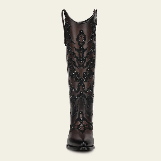 3F0ZRS - Cuadra chocolate cowhide ankle boots for women