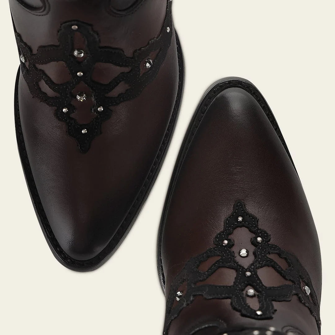 3F0ZRS - Cuadra chocolate cowhide ankle boots for women