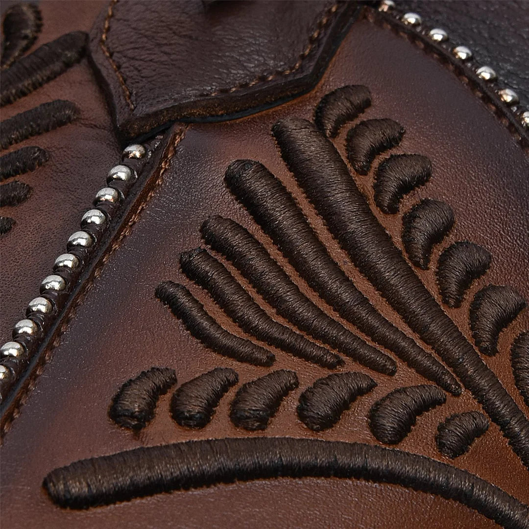 3F82RS - Cuadra brown western cowgirl boots for women