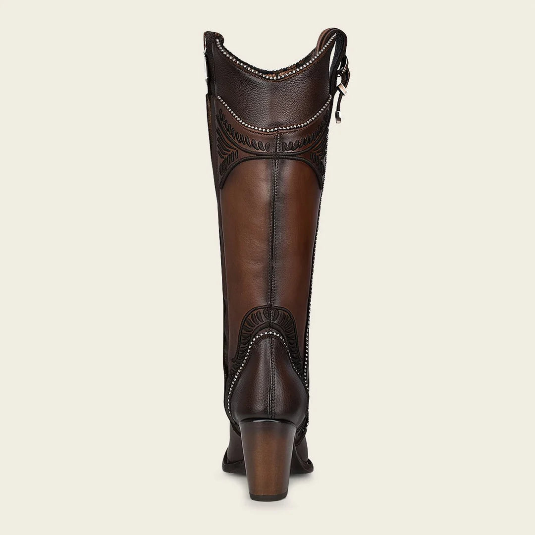3F82RS - Cuadra brown western cowgirl boots for women