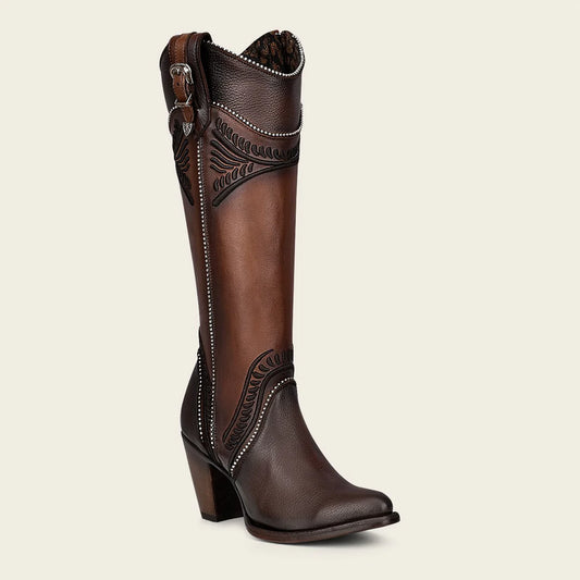 3F82RS - Cuadra brown western cowgirl boots for women