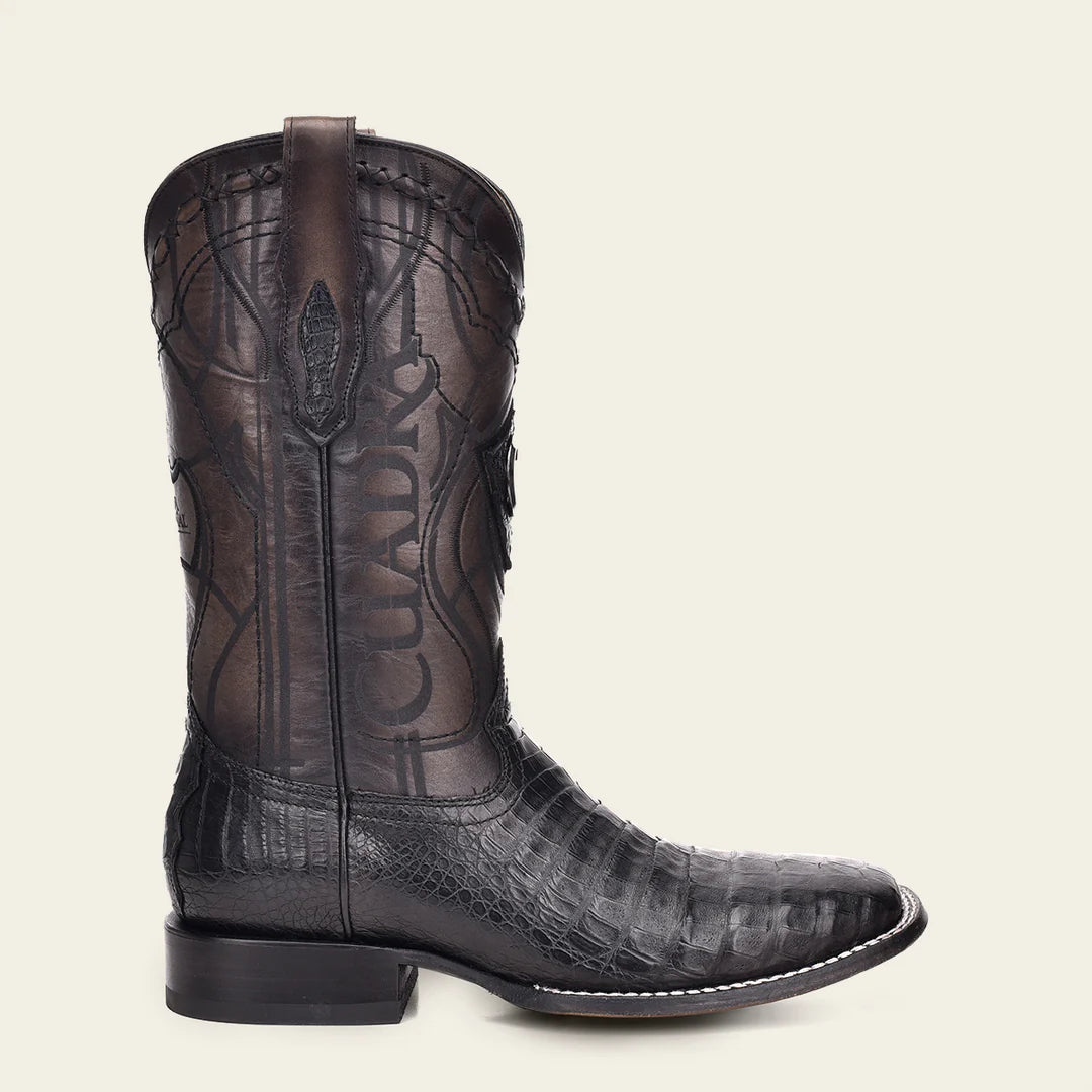 Cuadra - Botas cuadra cowboy rodeo panza de caimán NEGRO para hombre