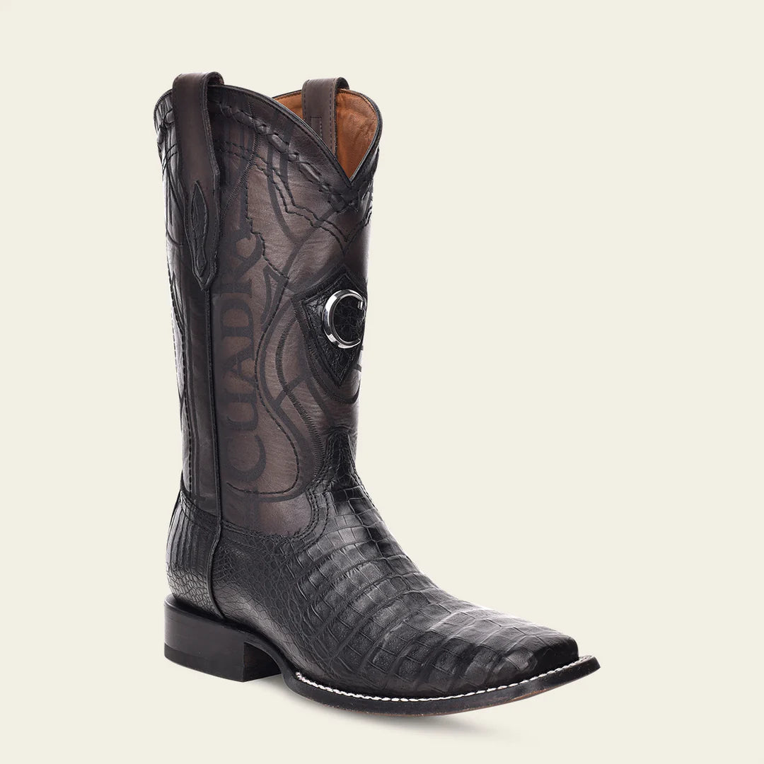 Cuadra - Botas cuadra cowboy rodeo panza de caimán NEGRO para hombre