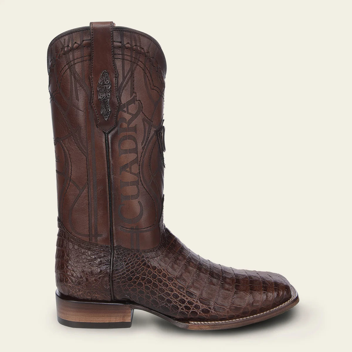 3Z2LFY - Cuadra Honey Cowboy Rodeo Caiman Leather Boots for Men