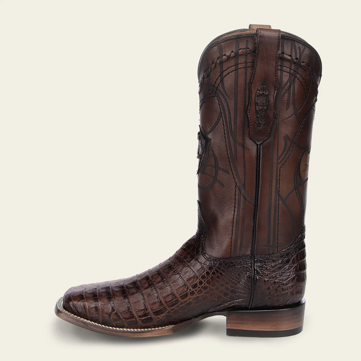 3Z2LFY - Cuadra Honey Cowboy Rodeo Caiman Leather Boots for Men