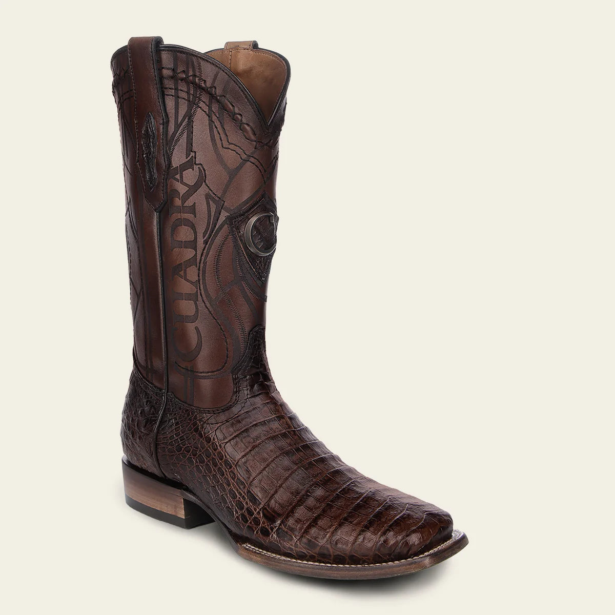 3Z2LFY - Cuadra Honey Cowboy Rodeo Caiman Leather Boots for Men