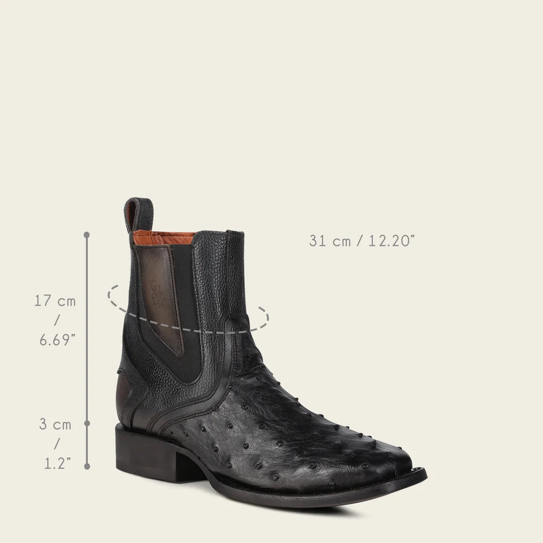 3Z2MA1 - Cuadra black western cowboy rodeo boots for men