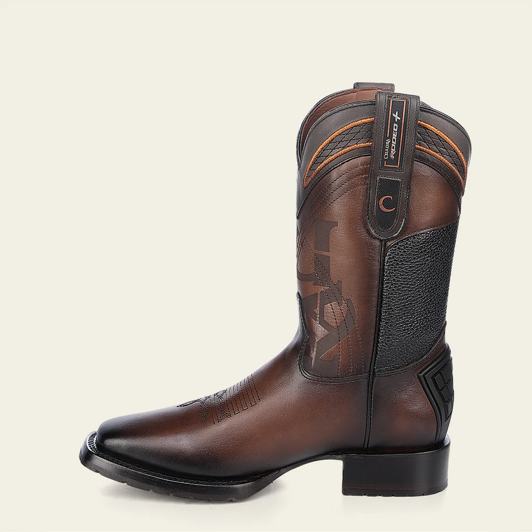 3Z20RS - Cuadra Honey Western Cowboy Rodeo Cowhide Leather Boots