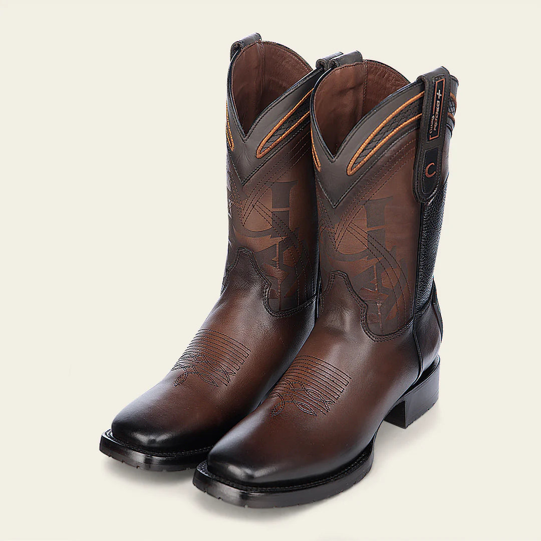 3Z20RS - Cuadra Honey Western Cowboy Rodeo Cowhide Leather Boots