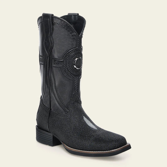 3Z2SMA - Cuadra black casual cowboy stingray boots for men