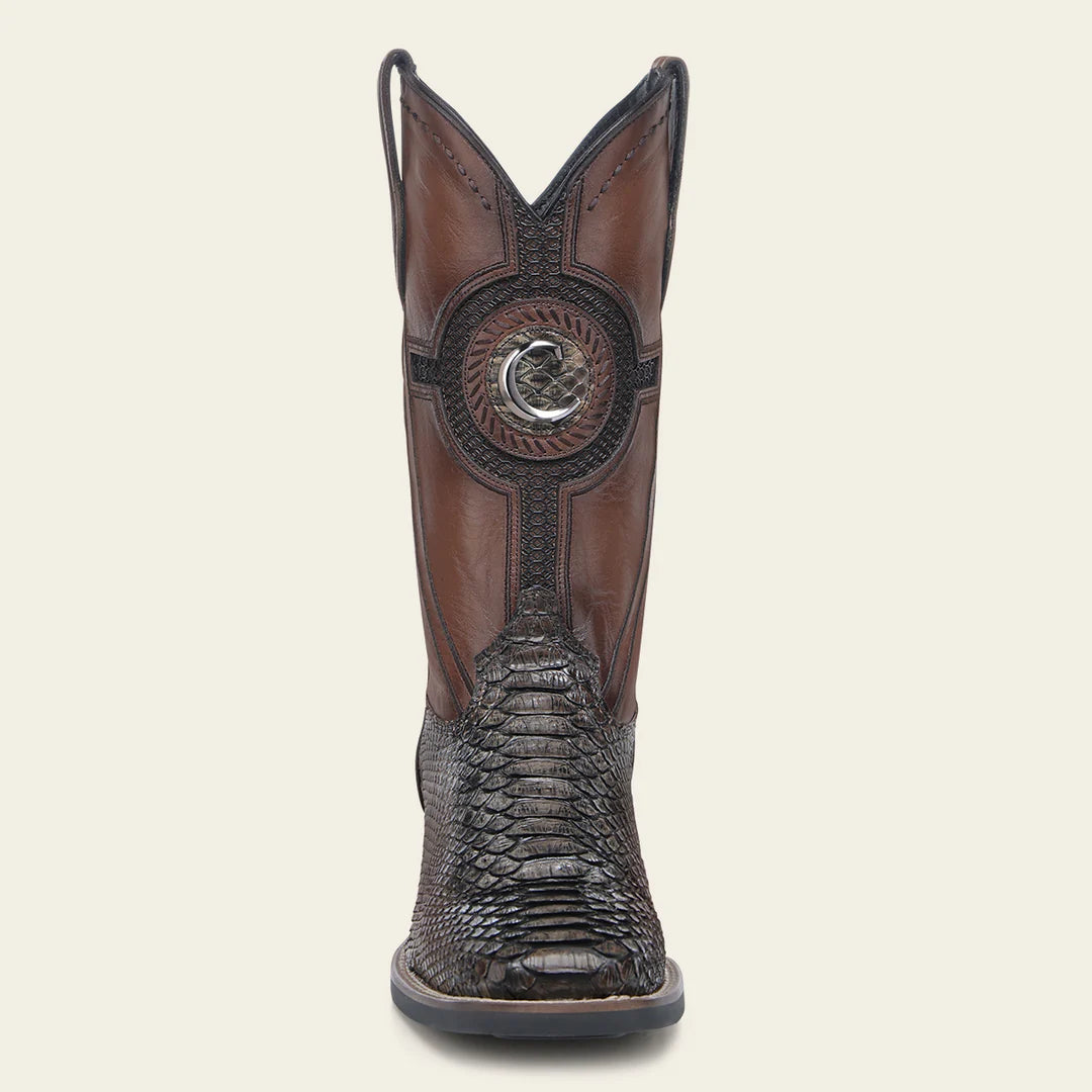 3Z2SPH - Cuadra honey western cowboy rodeo python boots for men