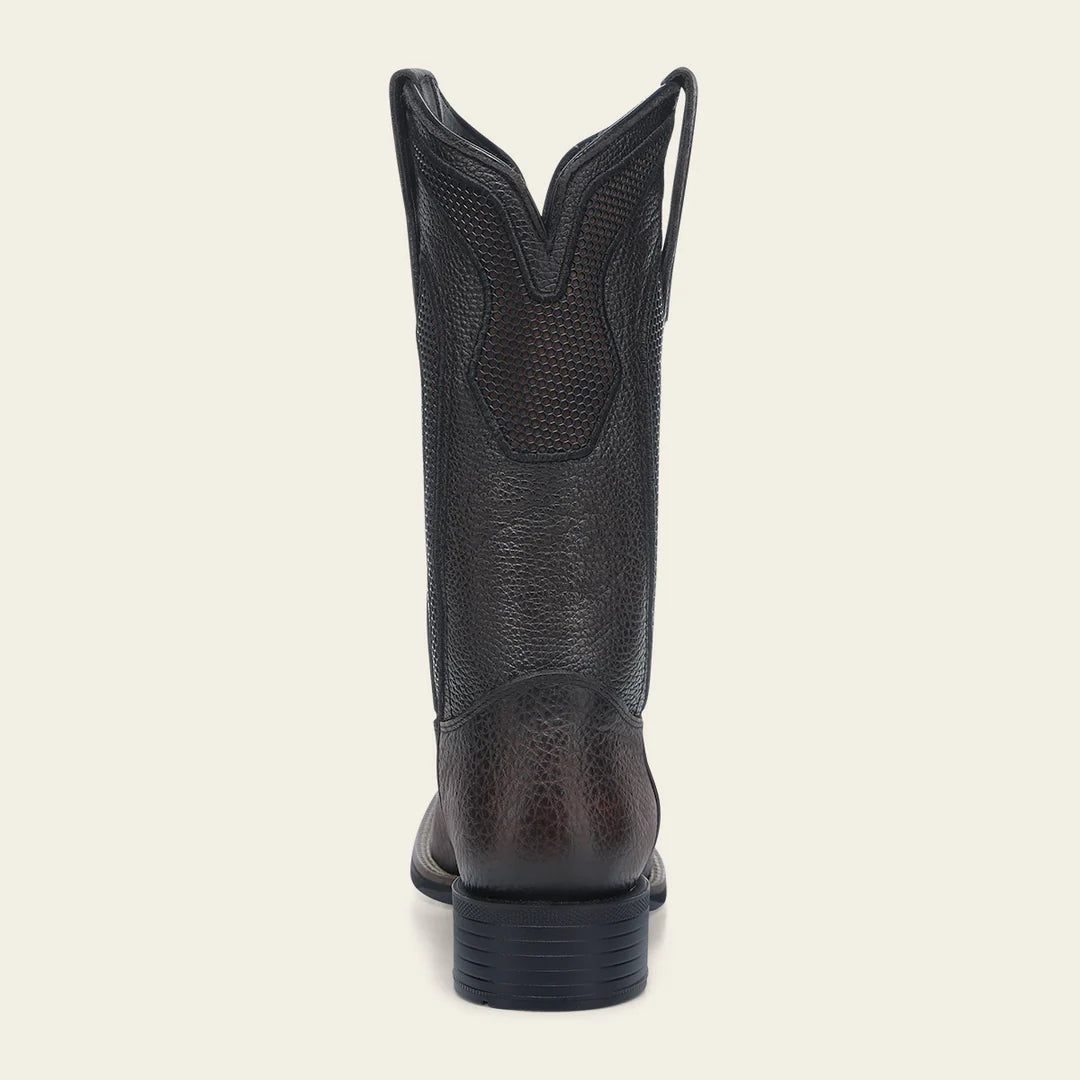 3Z2TBN - Cuadra chocolate western cowboy rodeo bison leather boots for men