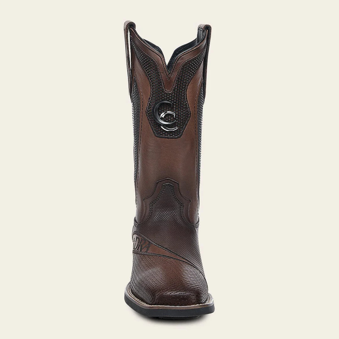 3Z2VRS - Cuadra Honey Western Cowboy Rodeo Bison Leather Boots for Men