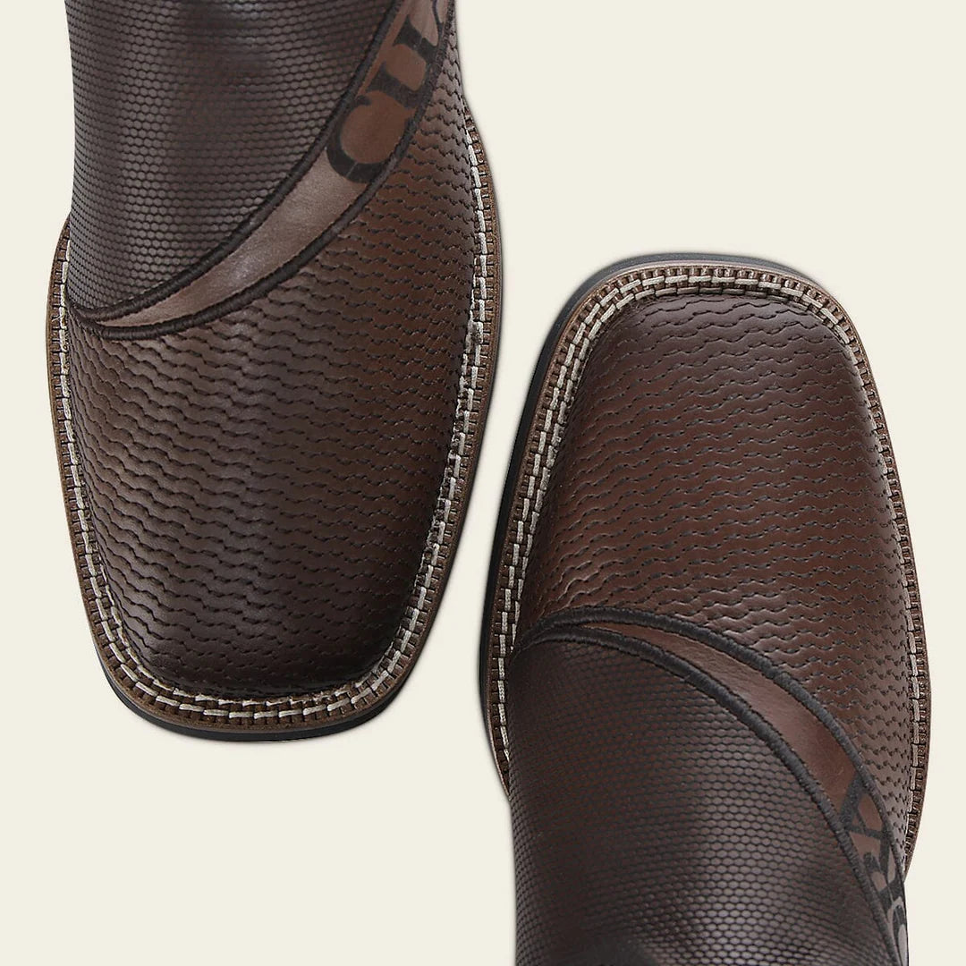 3Z2VRS - Cuadra honey western cowboy rodeo bison leather boots for men