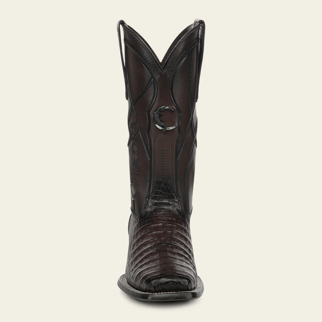 3ZT0FY - Cuadra Chocolate Cowboy Rodeo Caiman Leather Boots for Men