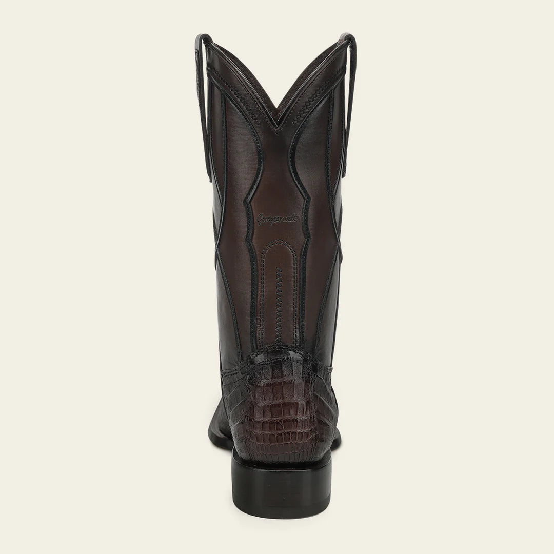 3ZT0FY - Cuadra Chocolate Cowboy Rodeo Caiman Leather Boots for Men