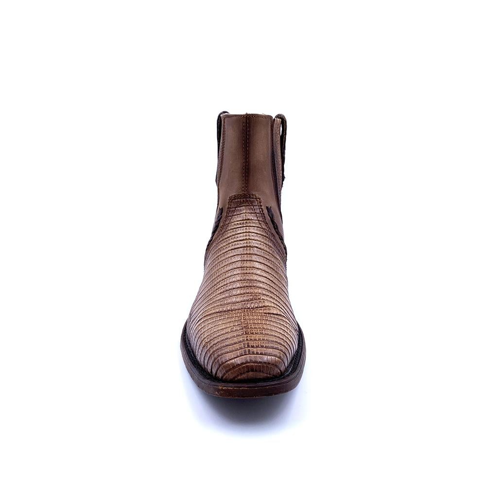 3C05LT - Cuadra heikelta fashion vintage lizard Chelsea boots for men-Kuet.us