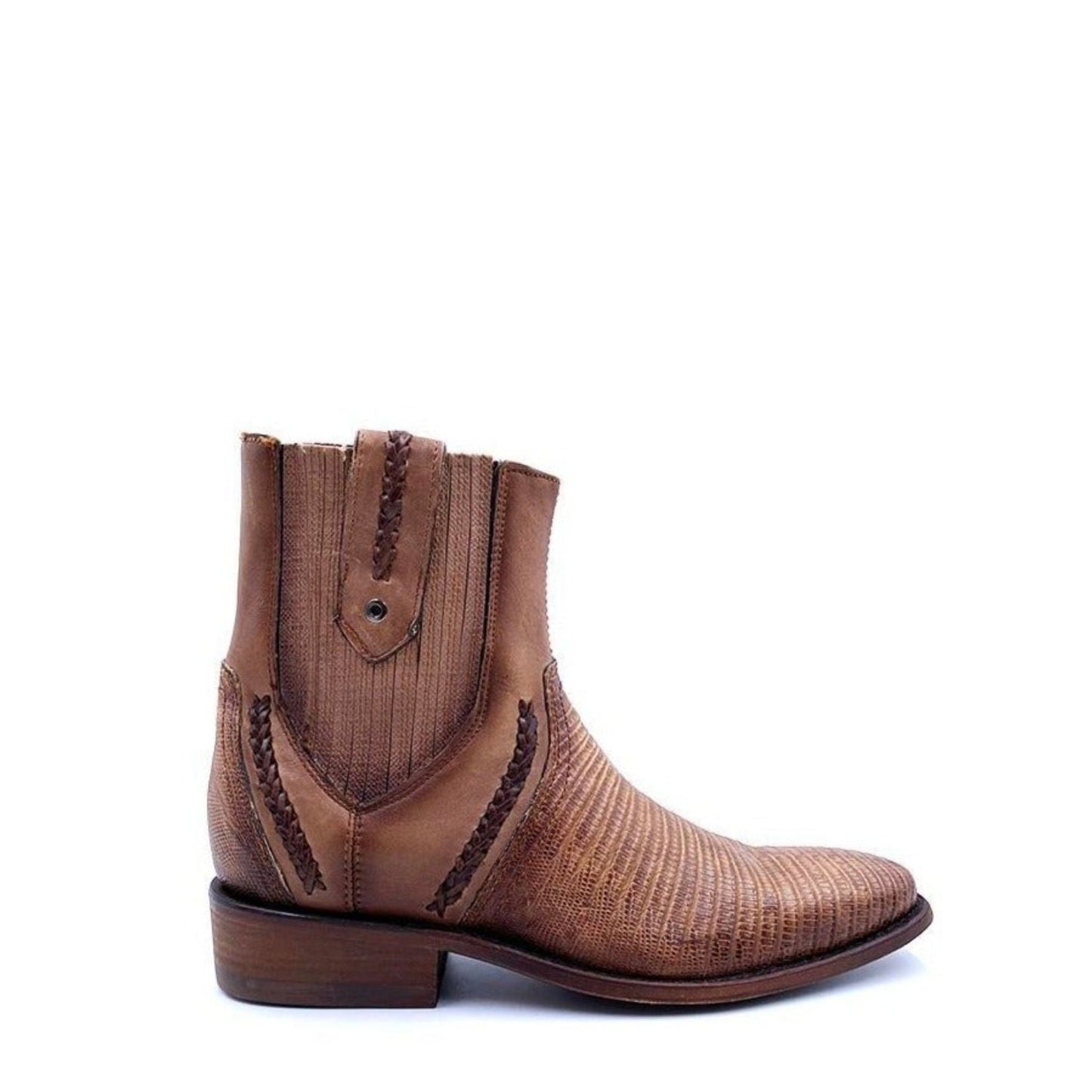 3C05LT - Cuadra heikelta fashion vintage lizard Chelsea boots for men-Kuet.us
