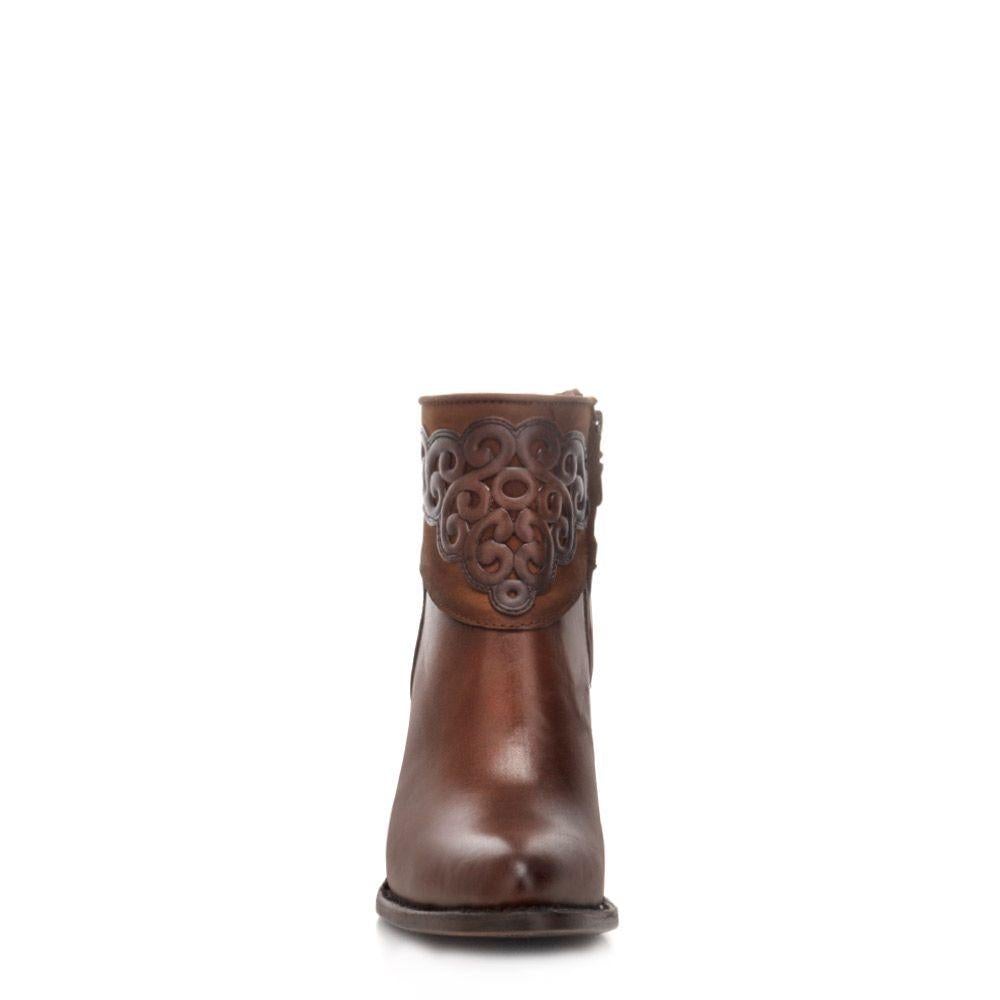 3F04NA - Cuadra honey fashion cowboy leather ankle boots for women-CUADRA-Kuet-Cuadra-Boots