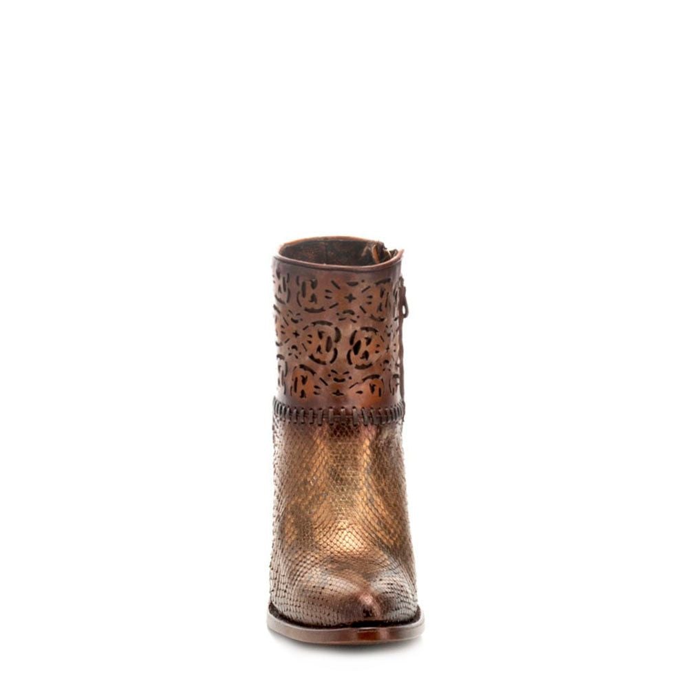 3F13PH - Cuadra cooper western cowgirl python ankle boots for women-CUADRA-Kuet-Cuadra-Boots