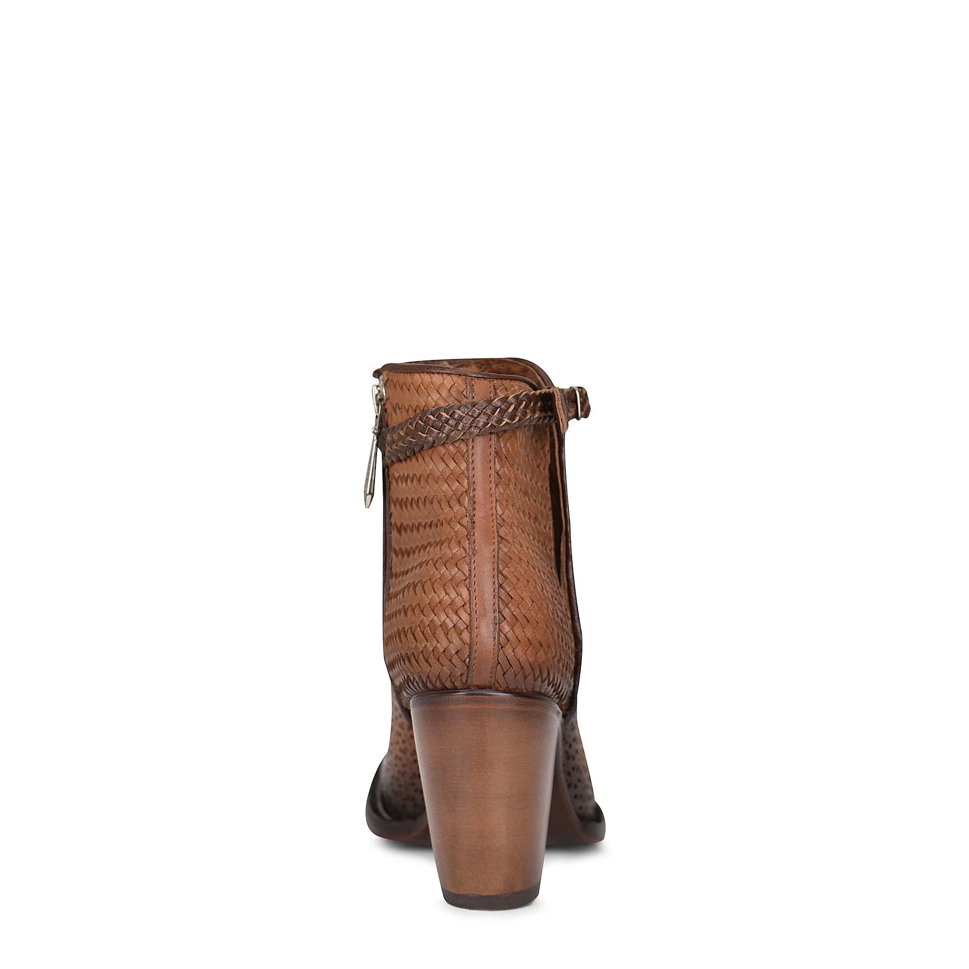 3F17SL - Cuadra brown western Paris Texas leather ankle boots for women-CUADRA-Kuet-Cuadra-Boots