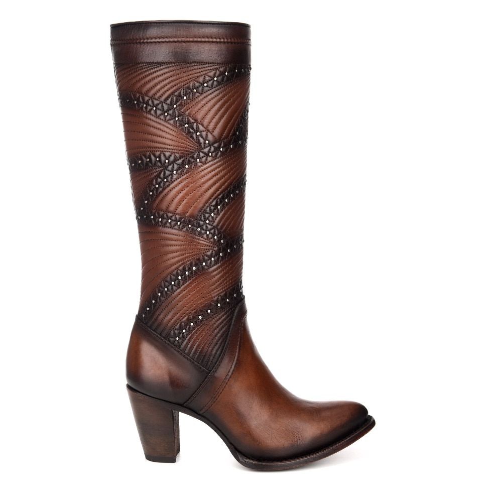3F23RS - Cuadra honey fashion Paris Texas leather quilted boots for women-Kuet.us
