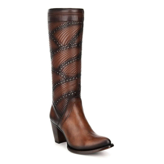 3F23RS - Cuadra honey fashion Paris Texas leather quilted boots for women-Kuet.us