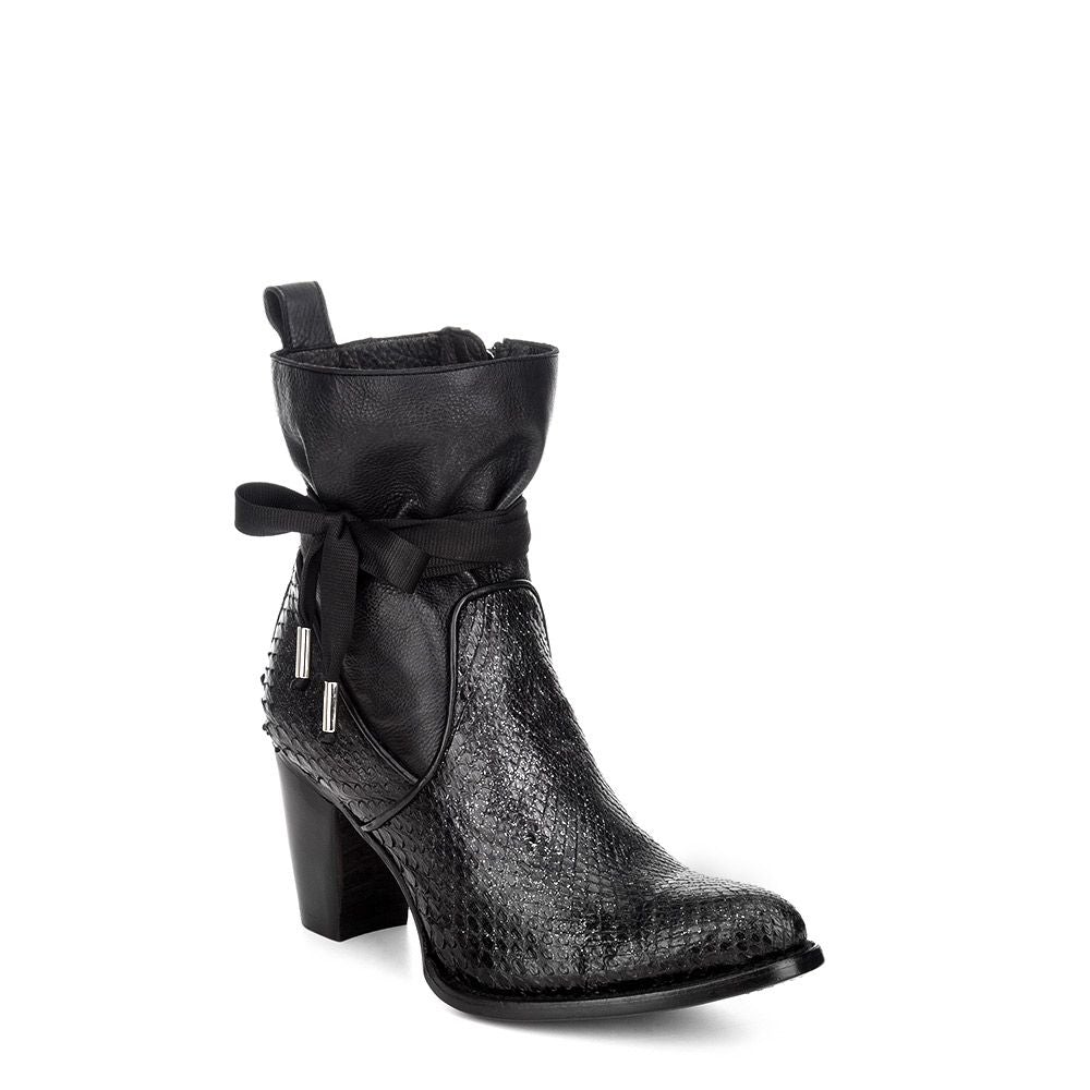 3F25PM - Cuadra black Paris Texas western python ankle boots for women-Kuet.us