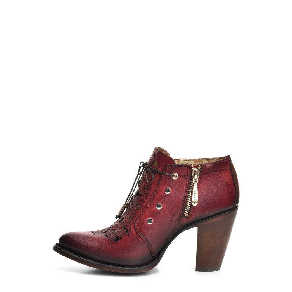 3F27RS - Cuadra net fashion western leather ankle boots for women-Kuet.us