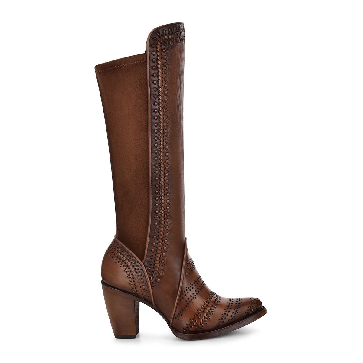 3F69RS - Cuadra sand Paris Texas cowboy cutout leather boots for women-CUADRA-Kuet-Cuadra-Boots