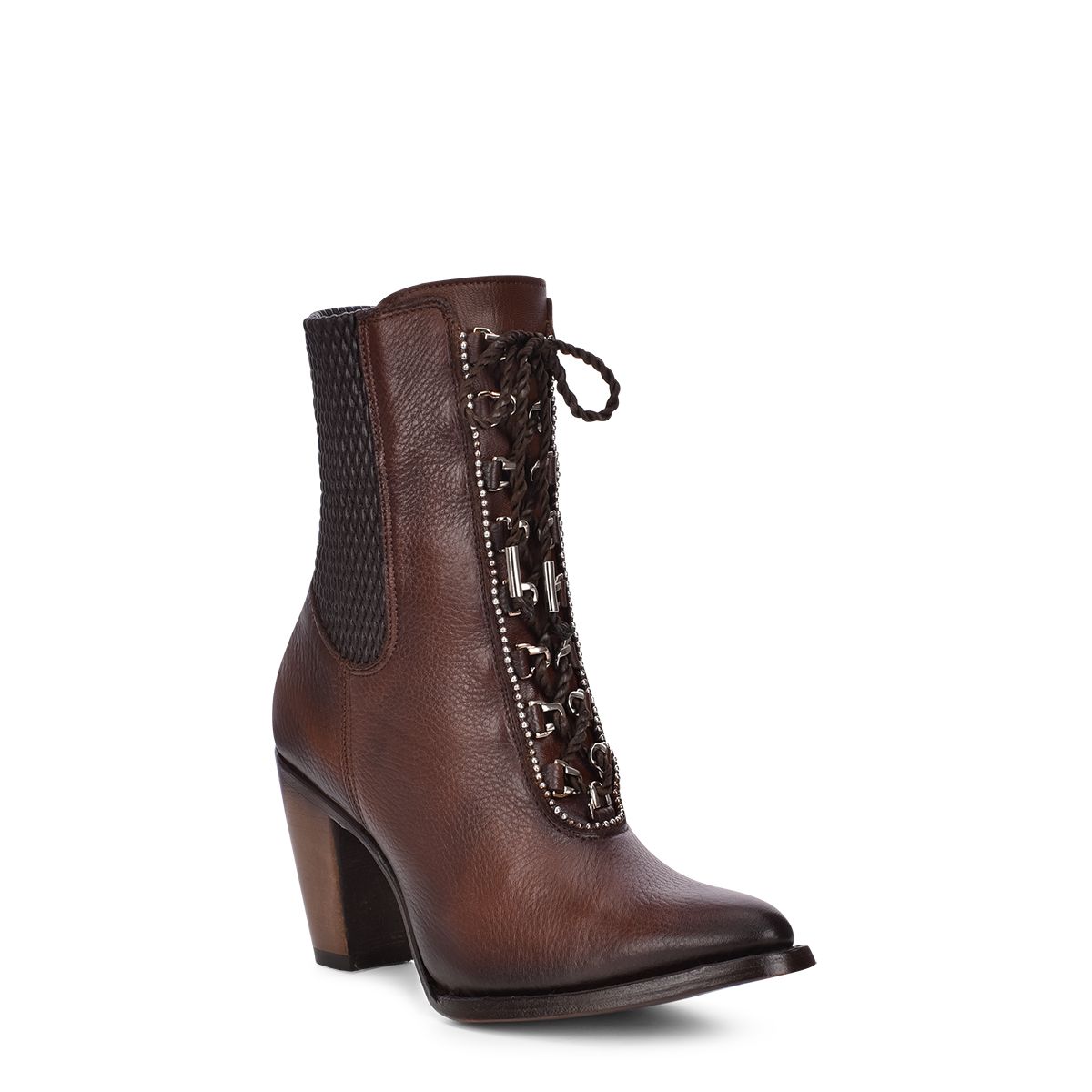 3F84RS - Cuadra chocolate Paris Texas cowboy leather ankle boots for women-Kuet.us