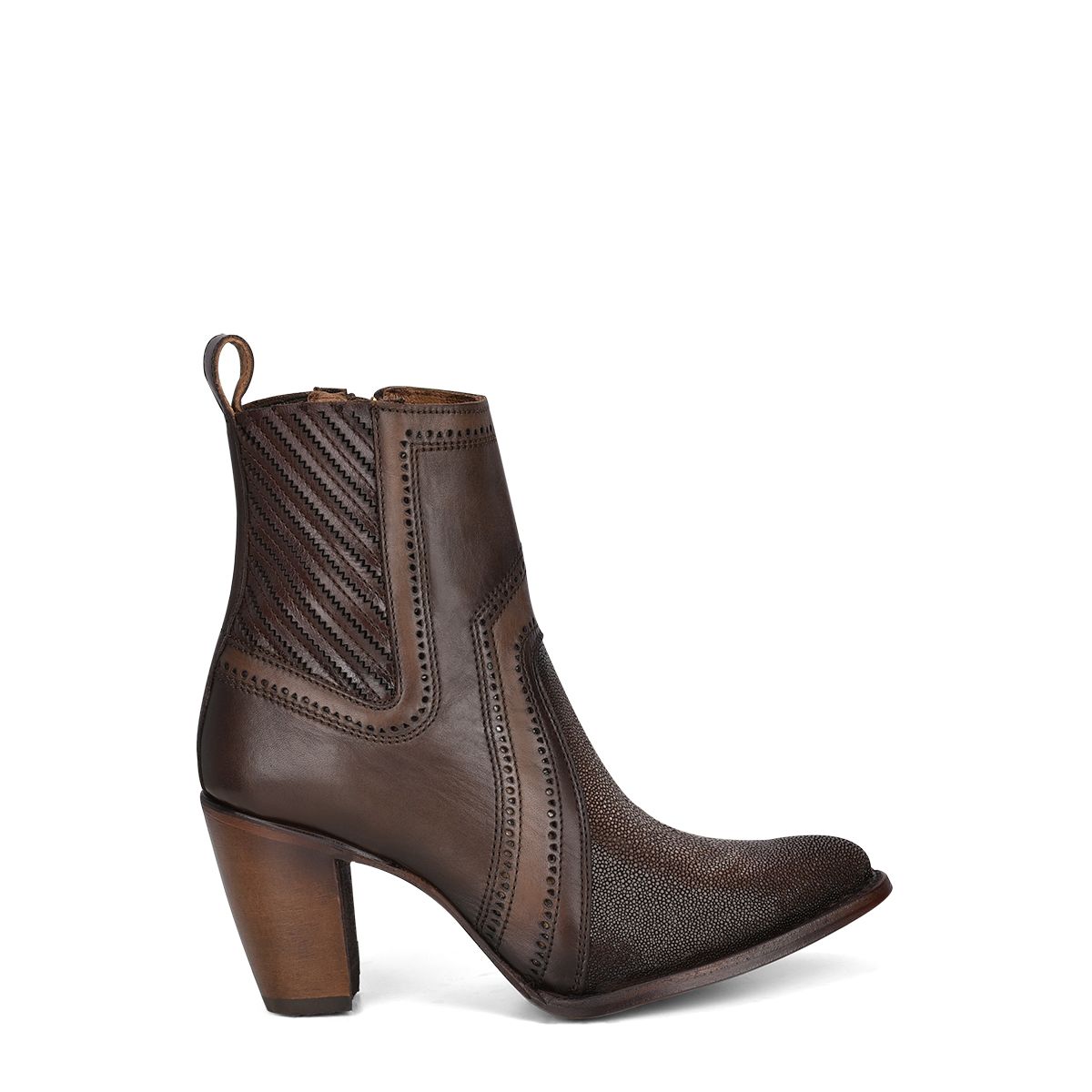 3F94MA - Cuadra brown fashion Paris Texas stingray ankle boots for women-Kuet.us