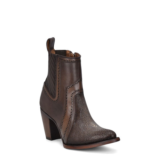 3F94MA - Cuadra brown fashion Paris Texas stingray ankle boots for women-Kuet.us