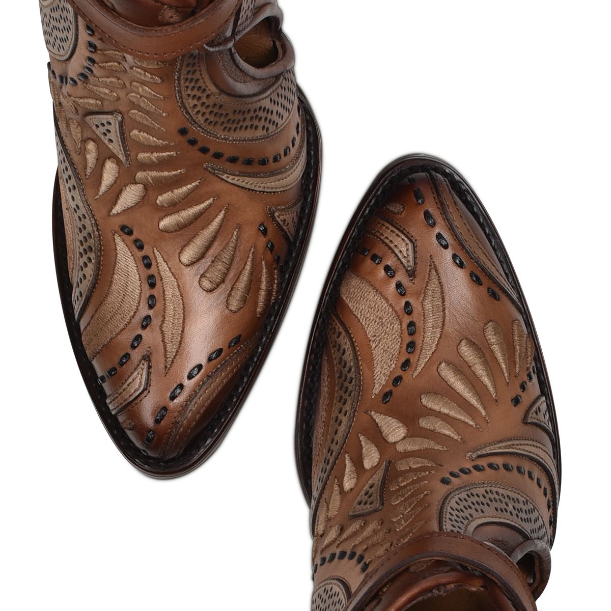 3F95RS - Cuadra maple fashion cowboy cowhide leather ankle boots for women-CUADRA-Kuet-Cuadra-Boots
