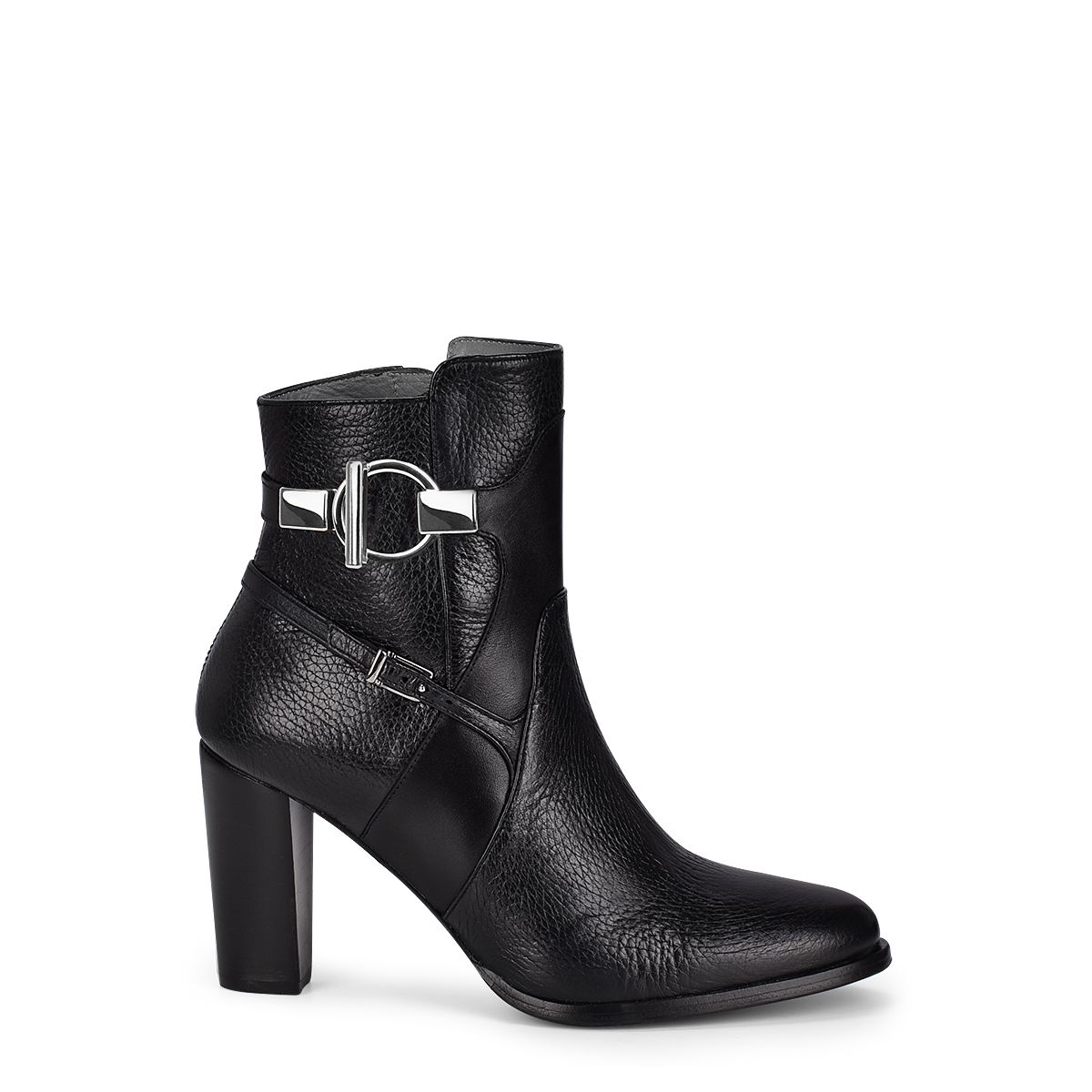3G5VNTS - Franco Cuadra black casual fashion deer leather ankle boots for women-Kuet.us