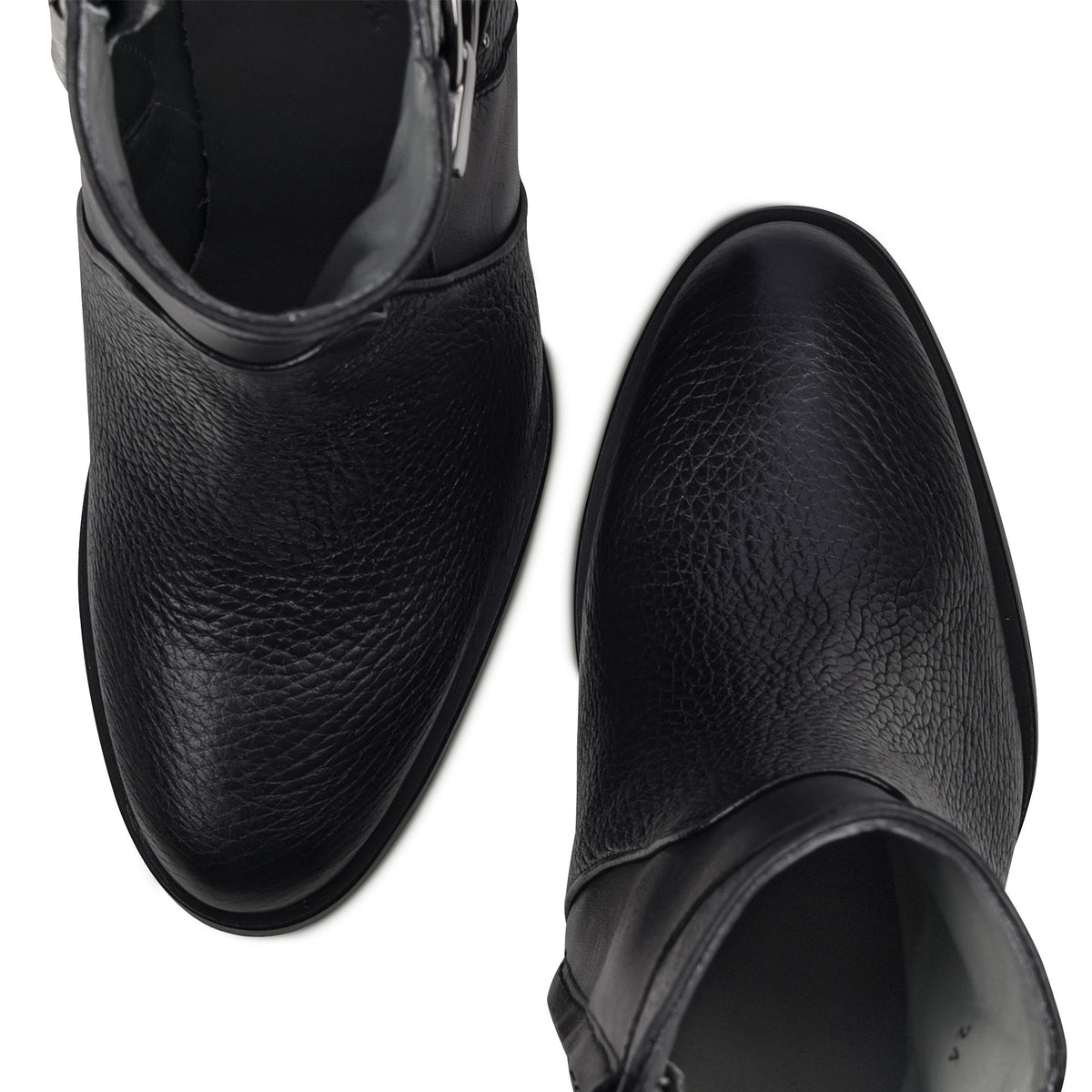 3G5VNTS - Franco Cuadra black casual fashion deer leather ankle boots for women-Kuet.us