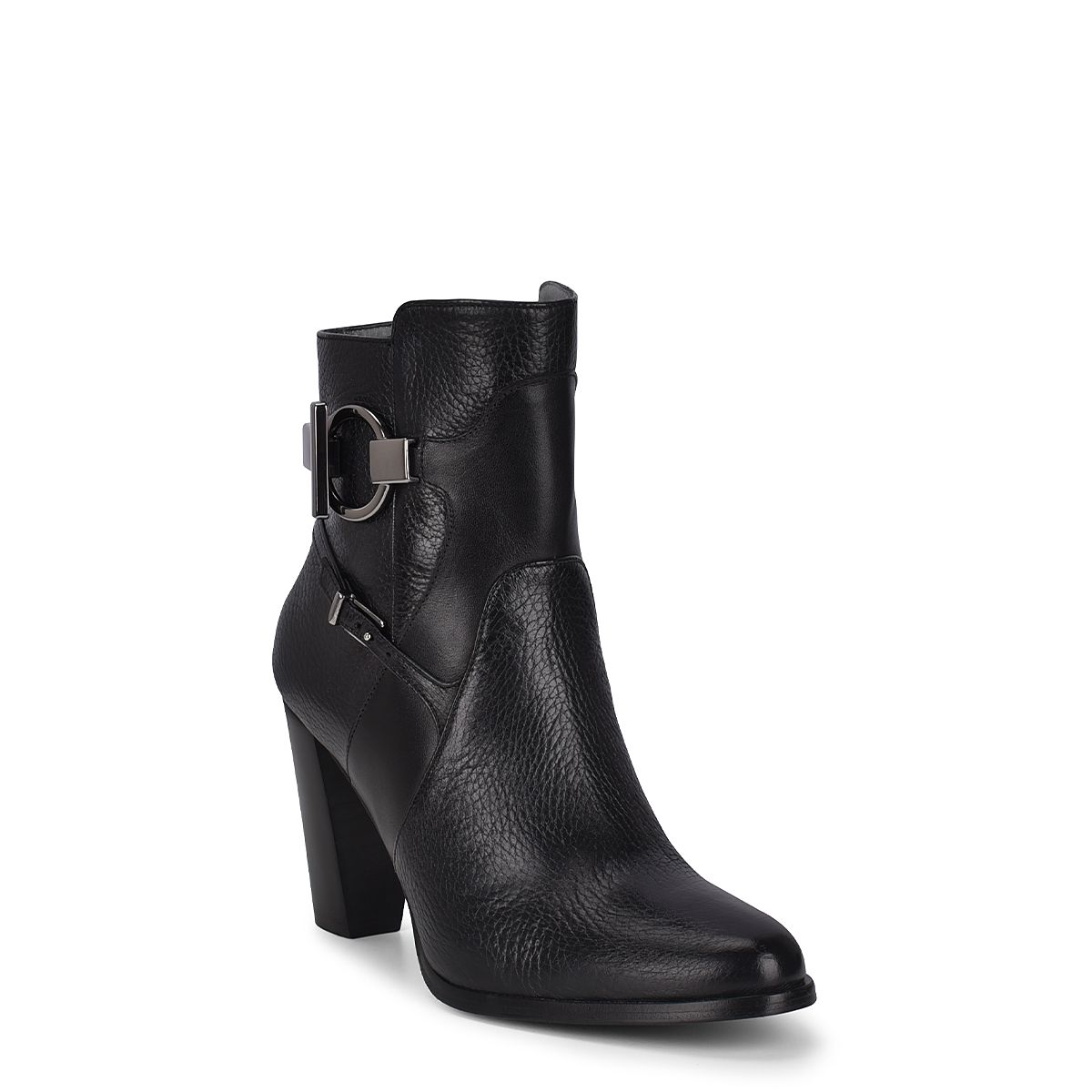 3G5VNTS - Cuadra black Paris Texas deer leather ankle boots for women-FRANCO CUADRA-Kuet-Cuadra-Boots